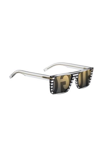 Okulary Słoneczne HUGO Logo Lens Patterned Męskie (Pl06229)